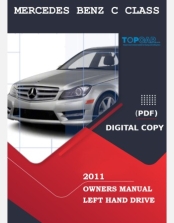 MERCEDES BENZ C CLASS 2011 OWNERS MANUAL 